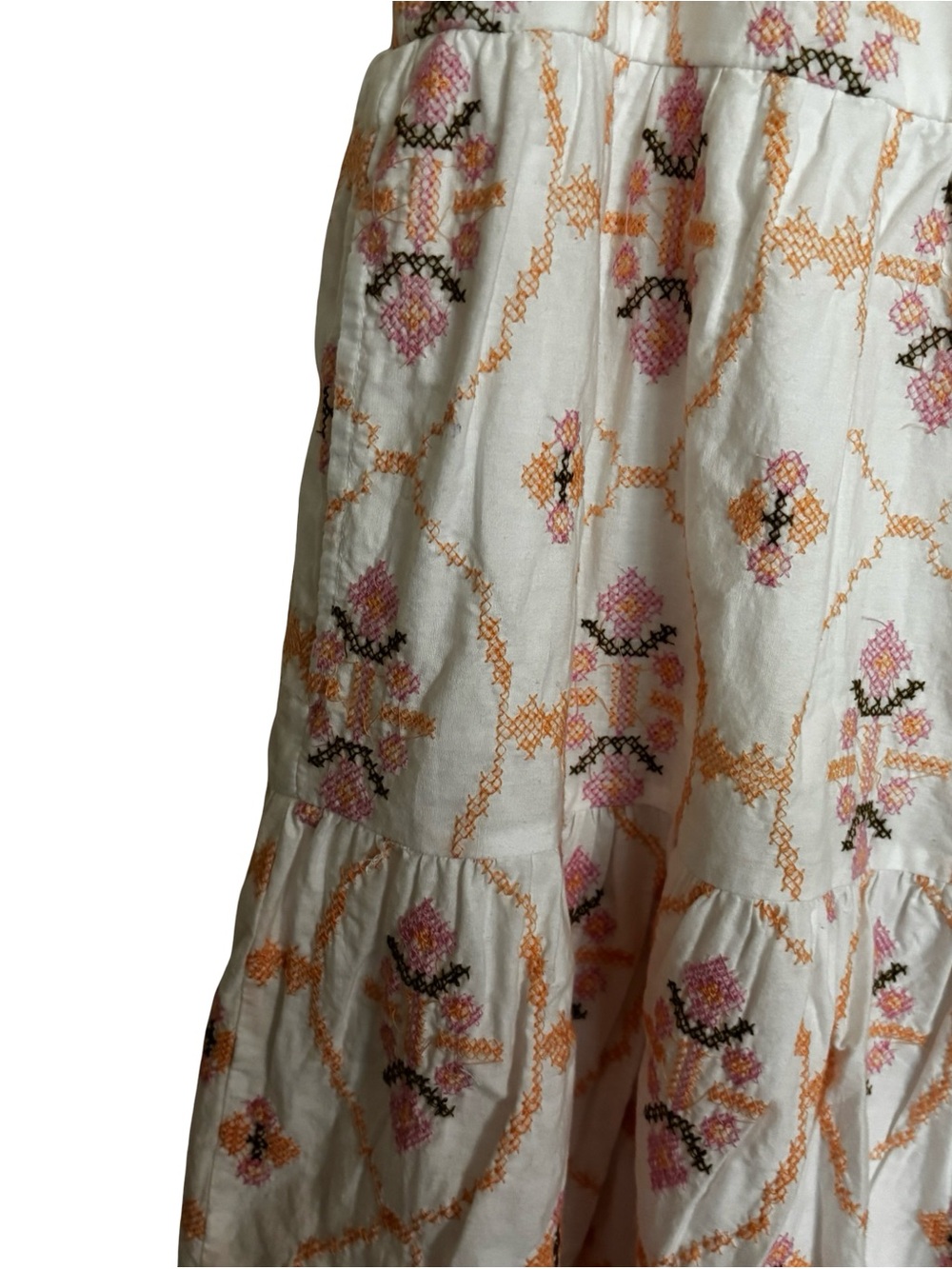 Embroidered Summer Cotton Mini Dress Size Medium NWOT - Picture 5 of 15